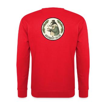 Le Club de Thé Gentlebadger - Sweat-shirt Unisexe - rouge - Dos - Michal (187cm)