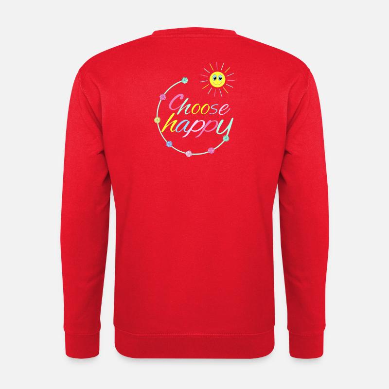 Choose Happy - Unisex Pullover - Rot