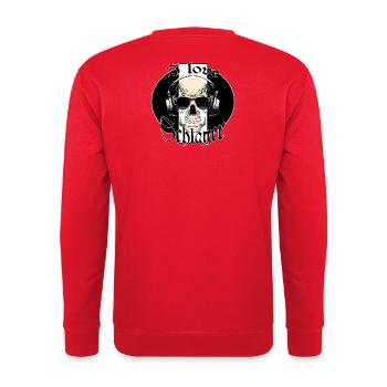 Schlager fans - that's for YOU! - Unisex Sweatshirt - red - Back - Michal (187cm)