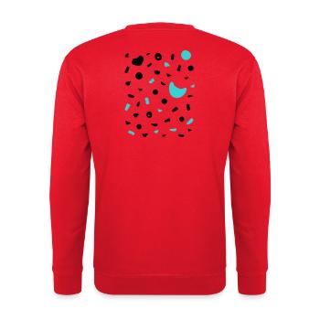 Boulder Projekt 7a Design Klettergriffe klettern - Unisex Pullover - Rot - Hinten - Michal (187cm)