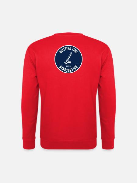 Quitting Time Windsurfing Emblem - Unisex Sweatshirt - red