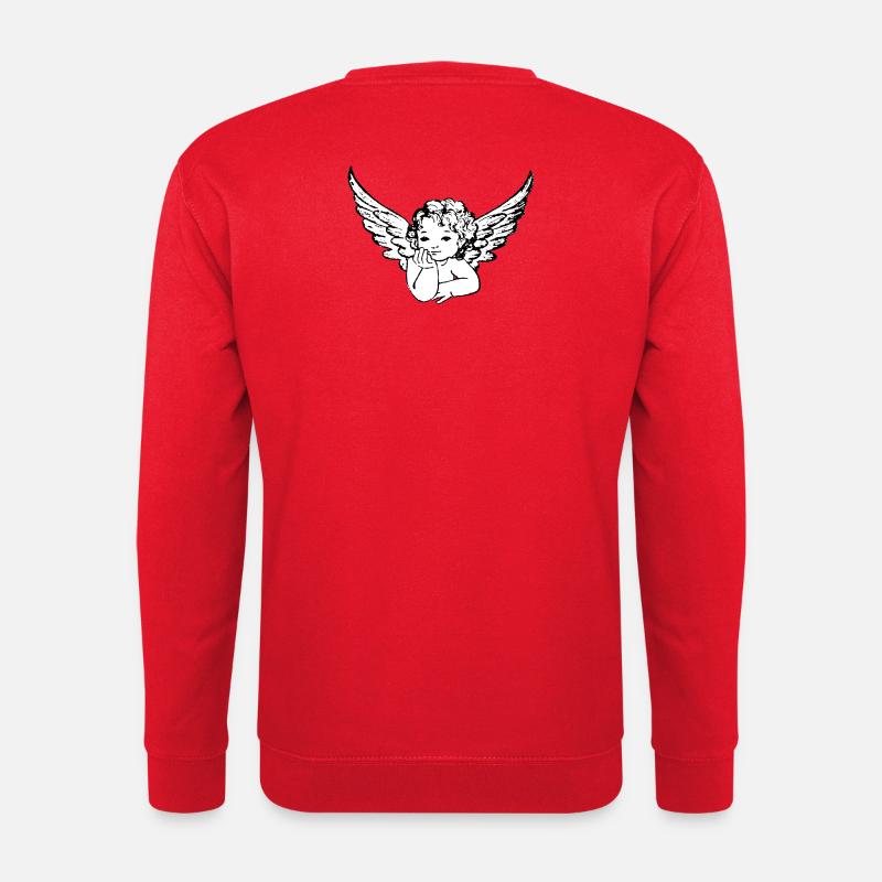 Engel mit Flügel - Unisex Pullover - Rot