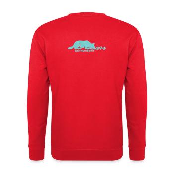SHS Logo mint - Unisex Pullover - Rot - Hinten - Michal (187cm)