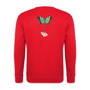 Révolution tranquille - Sweat-shirt Unisexe - rouge - Dos - Michal (187cm)