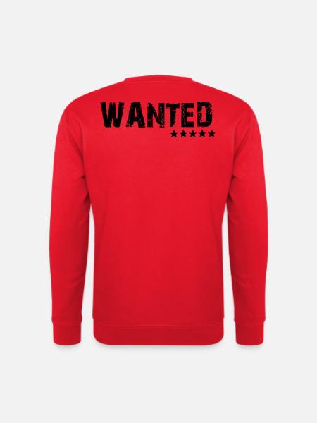 Wanted 5 Sterne - Unisex Pullover - Rot