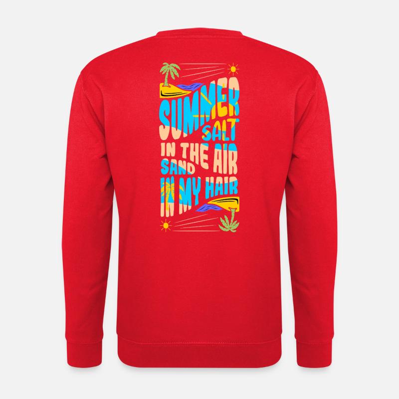 Sommerflair in der Luft - Unisex Pullover - Rot