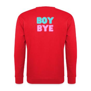 garçon au revoir - Sweat-shirt Unisexe - rouge - Dos - Michal (187cm)