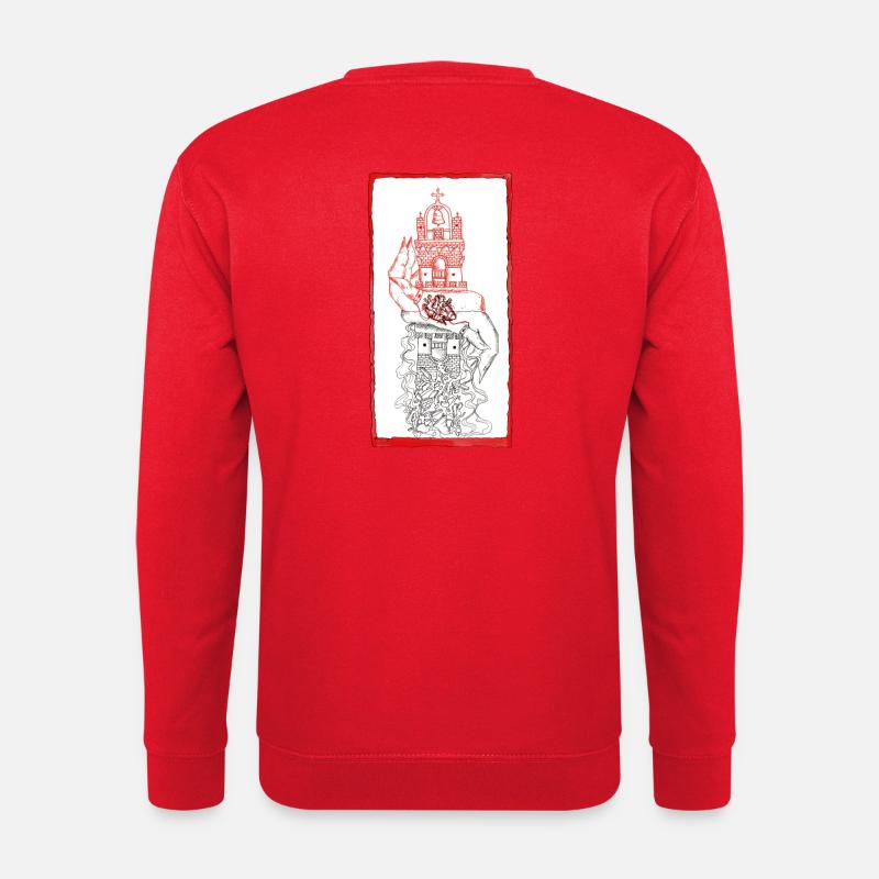 Le Catedral - Sweat-shirt Unisexe - rouge
