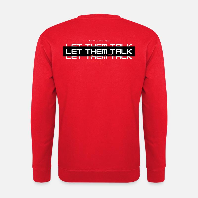 TreadZ Let them Talk - Unisex Sweatshirt - red
