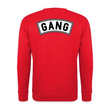 Bannières de gang - Sweat-shirt Unisexe - rouge - Dos - Michal (187cm)