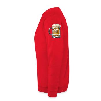 Bier Champion - Unisex Pullover - Rot - Links