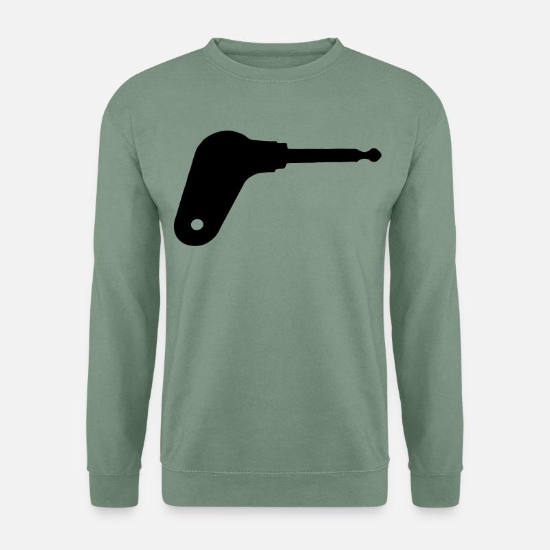 Oldtimer tractor ignition key - Unisex Sweatshirt - steel green