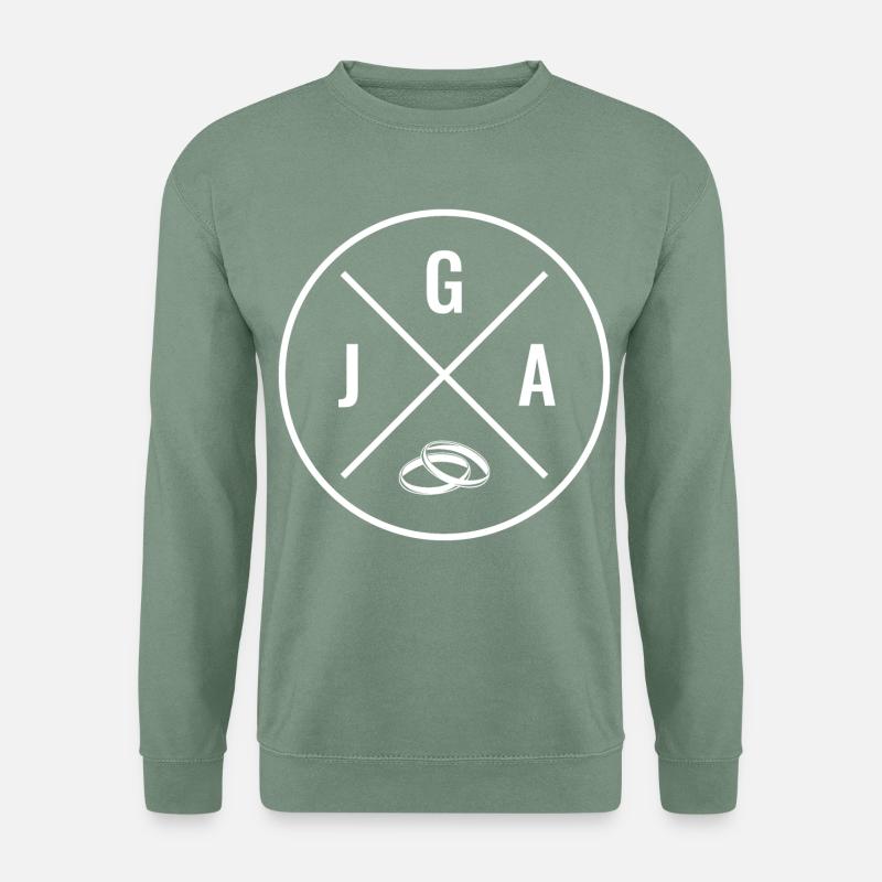 JGA Junggesellenabschied Junggesellinnenabschied - Unisex Pullover - Graugrün