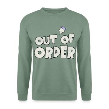 OUT OF ORDER - Unisex Pullover - Graugrün - Vorne