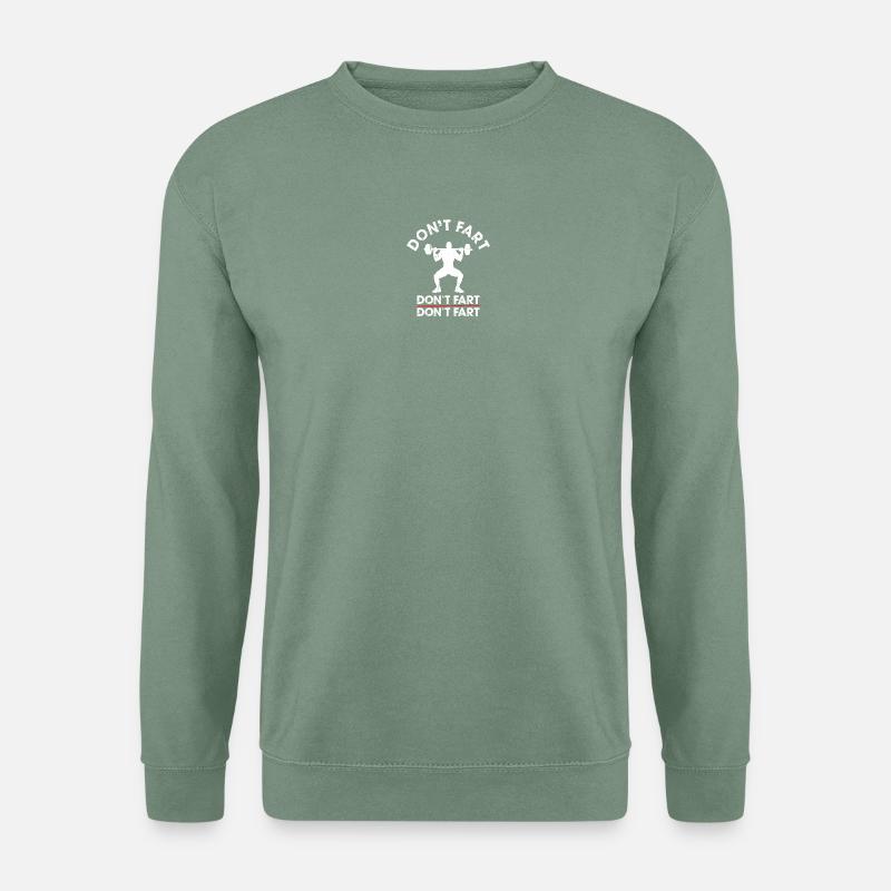 Don't Ffurz Weightlifting T-Shirt - Unisex Pullover - Graugrün