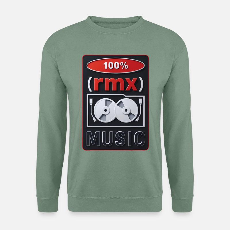 100% REMIX – Ton & Bild - Unisex Pullover - Graugrün