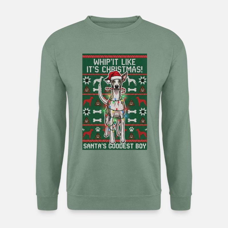 Whip'It Like It's Christmas FRONT - Unisex Pullover - Graugrün