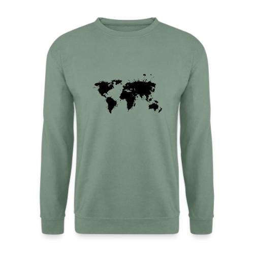 Weltkarte Splash - Unisex Pullover