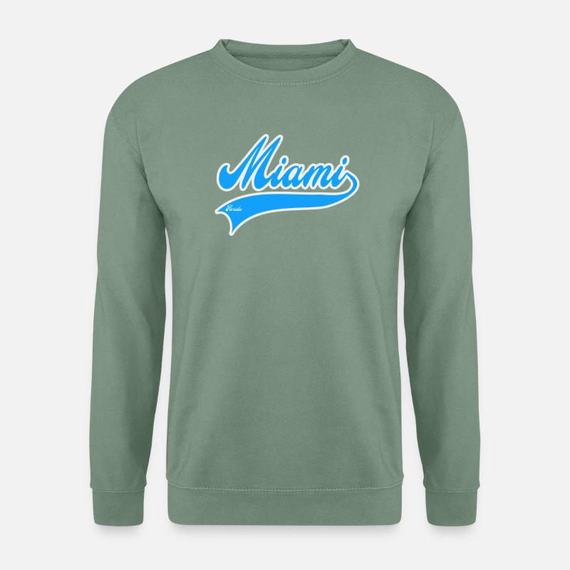 miami florida - Unisex Pullover - Graugrün
