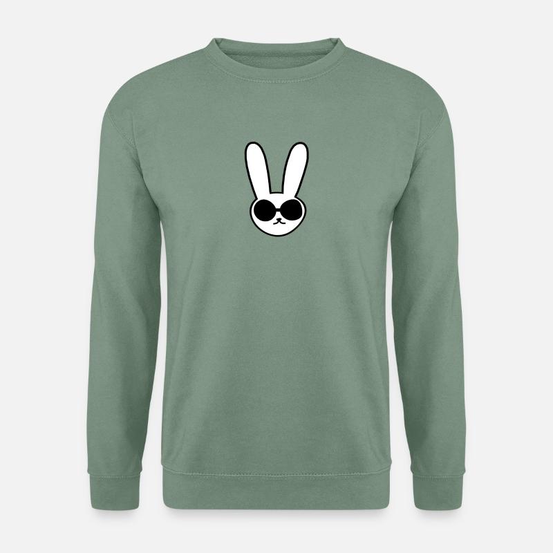 Cooler Hase - Unisex Pullover - Graugrün