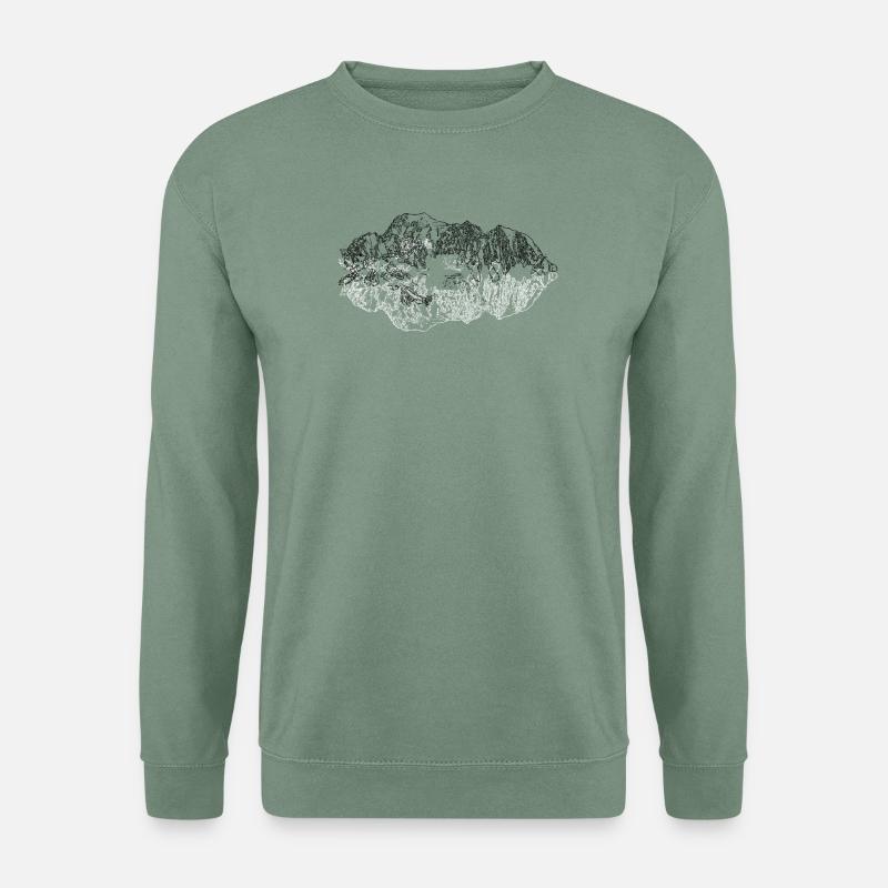 Mont Blanc - Unisex Pullover - Graugrün