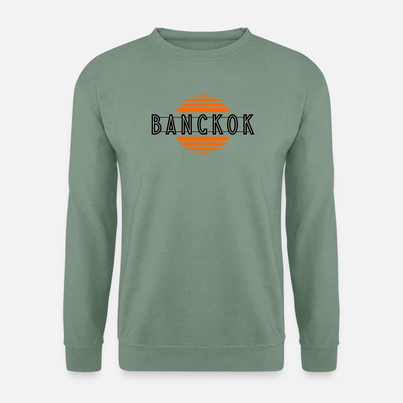Bangkok retro - Unisex Pullover - Graugrün