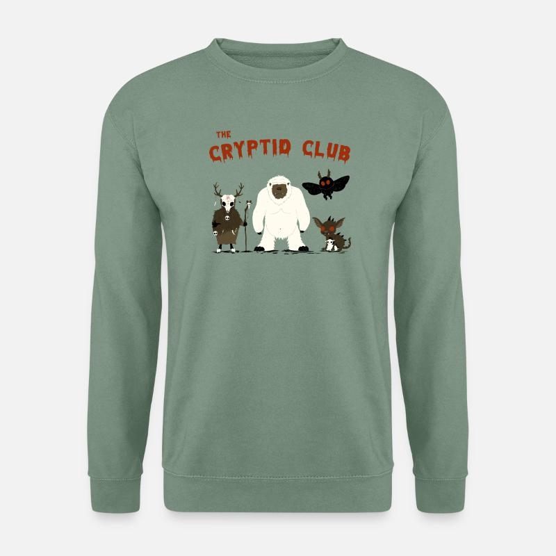 The Cryptid Club - Unisex Pullover - Graugrün