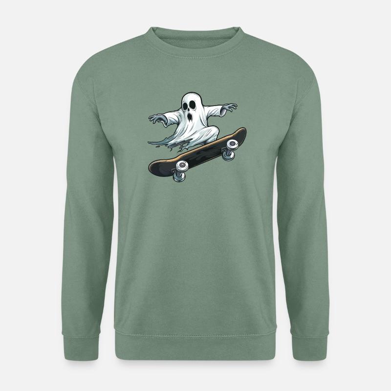 Geist Skateboard - Unisex Pullover - Graugrün