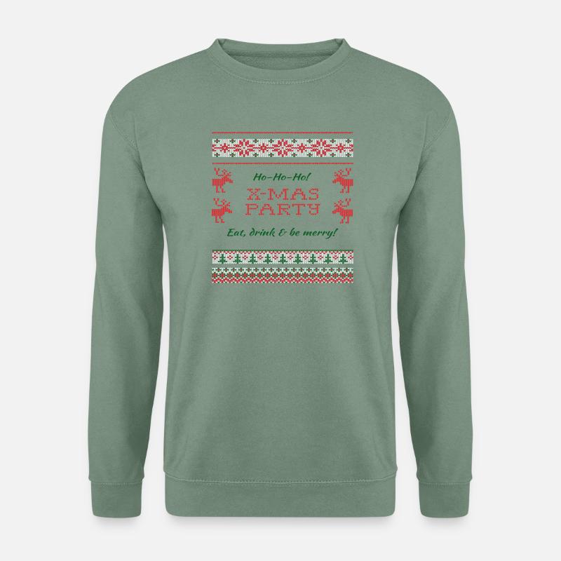 Xmas Party Shirt - Unisex Pullover - Graugrün