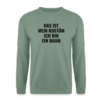Tree Costume Carnival Carnival Muffle - Unisex Sweatshirt - steel green - Front
