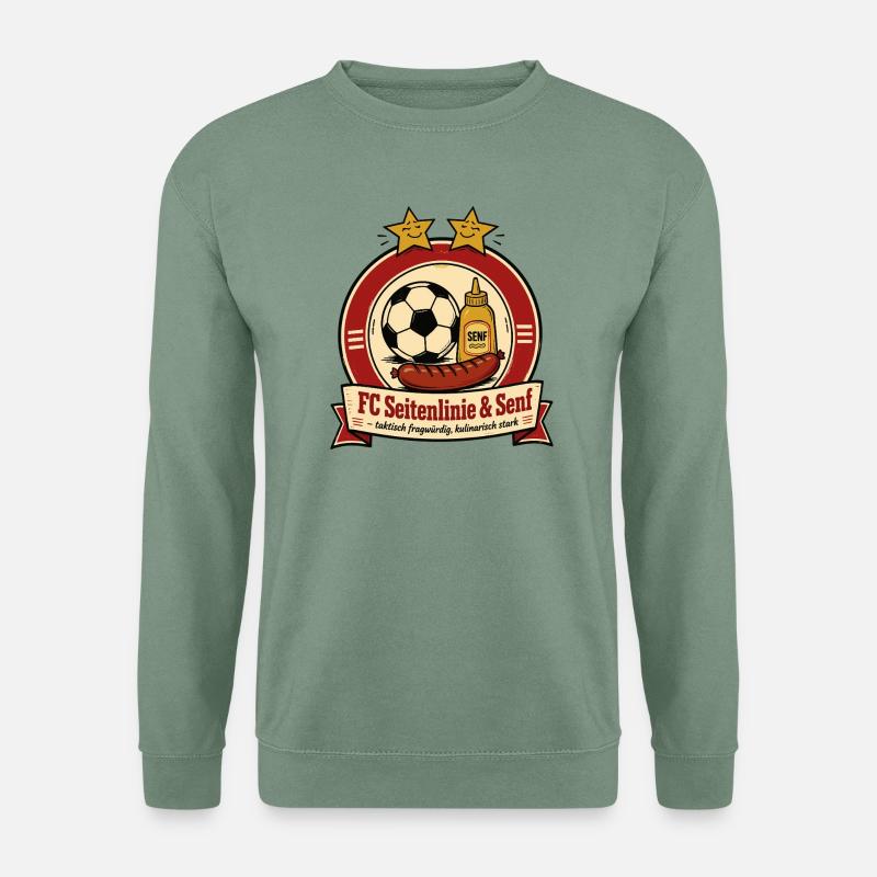 FC Seitenlinie & Senf - Unisex Pullover - Graugrün