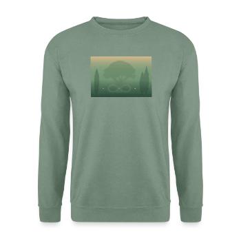 Der atmende Wald - Unisex Pullover - Graugrün - Vorne