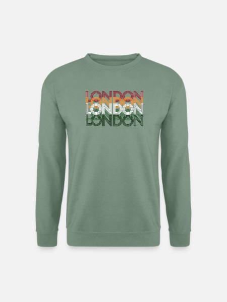 London Running City Geschenk für Läufer und Laufliebhaber - Unisex Pullover - Graugrün