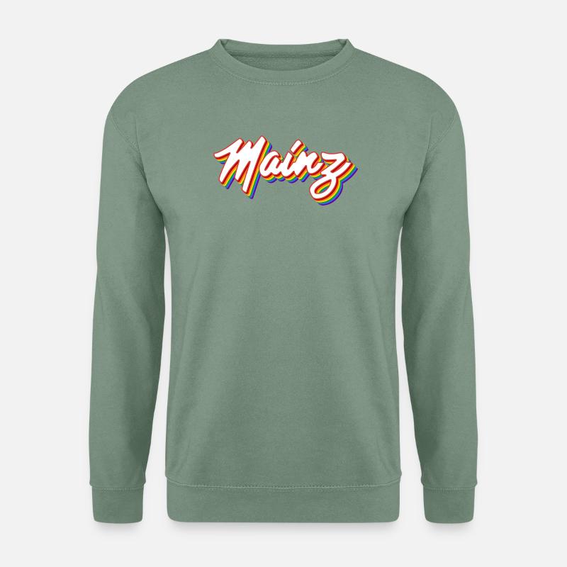 Schriftzug Mainz Pride - Unisex Pullover - Graugrün