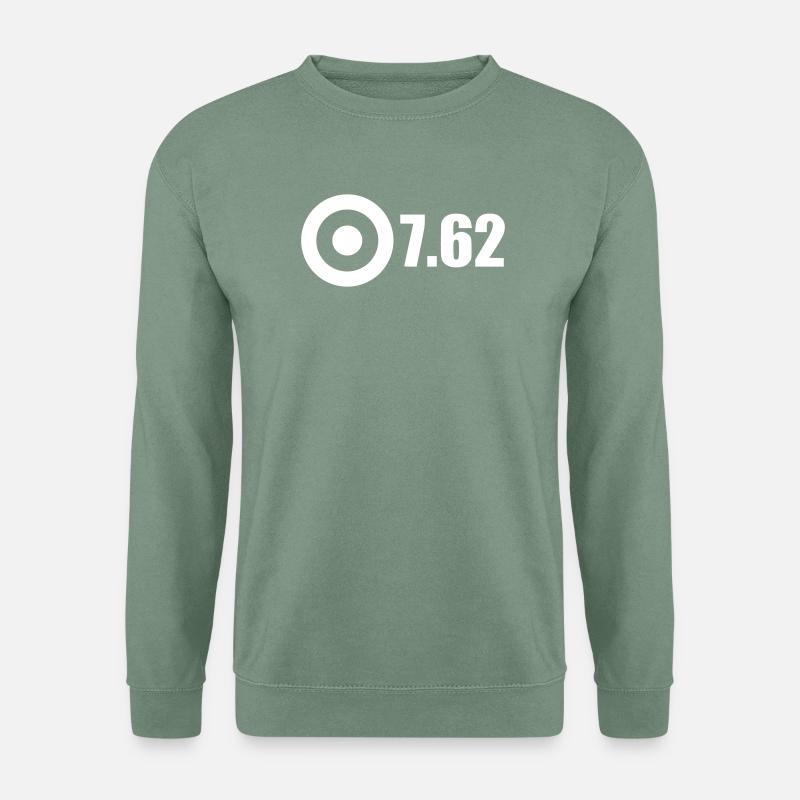762White - Unisex Pullover - Graugrün