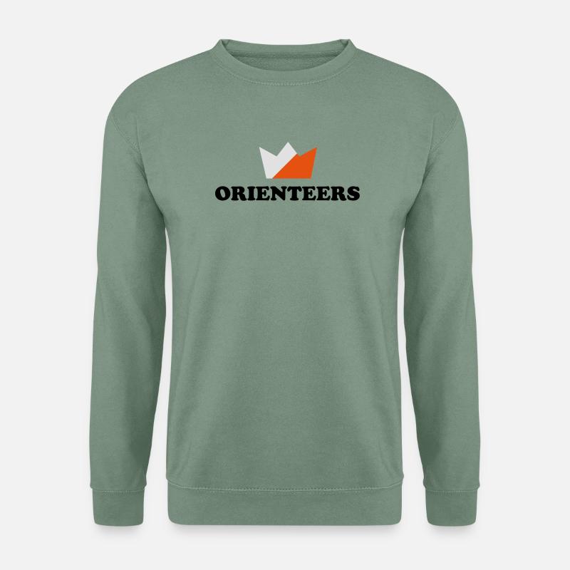 Orientierungsläufer Krone - Unisex Pullover - Graugrün