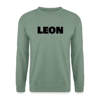 Leon - Unisex Pullover - Graugrün - Vorne
