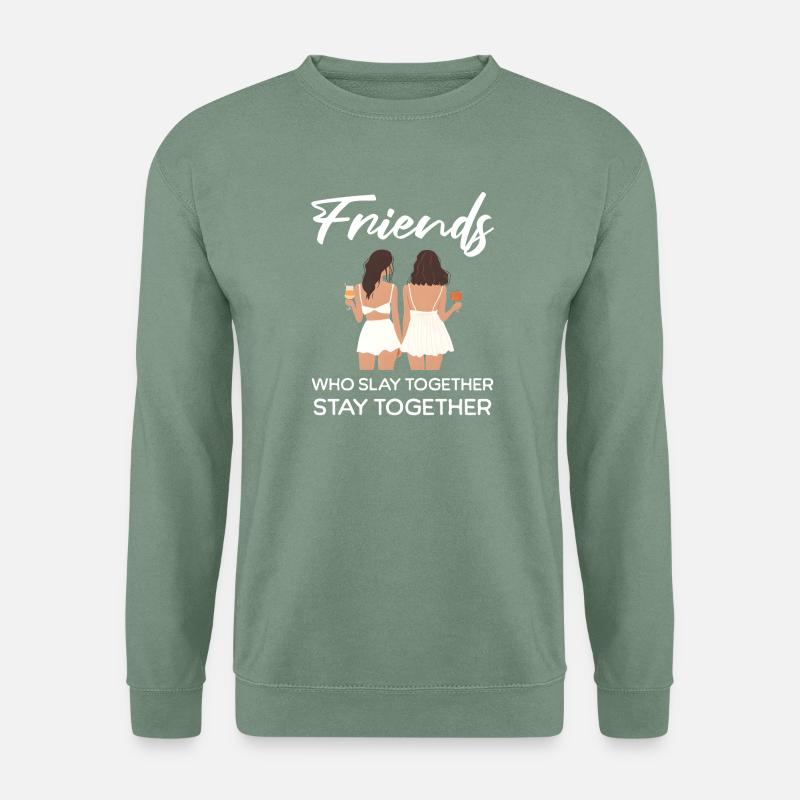 Freunde, die gemeinsam töten - Unisex Pullover - Graugrün