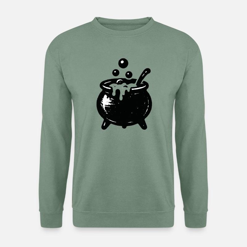 Chaudron de sorcière Bubble Magic - Sweat-shirt Unisexe - vert-de-gris