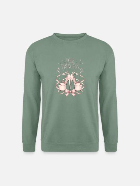 Pole Princess Rosa Highheels - Unisex Pullover - Graugrün