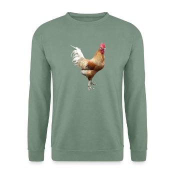 Coq - Sweat-shirt Unisexe - vert-de-gris - Devant