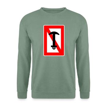 Anchor ban - anchor ship captain sailing boat - Unisex Sweatshirt - steel green - Front
