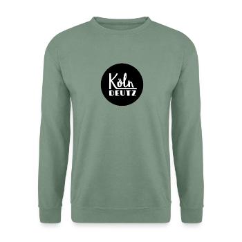 Köln Deutz rocks - Unisex Pullover - Graugrün - Vorne