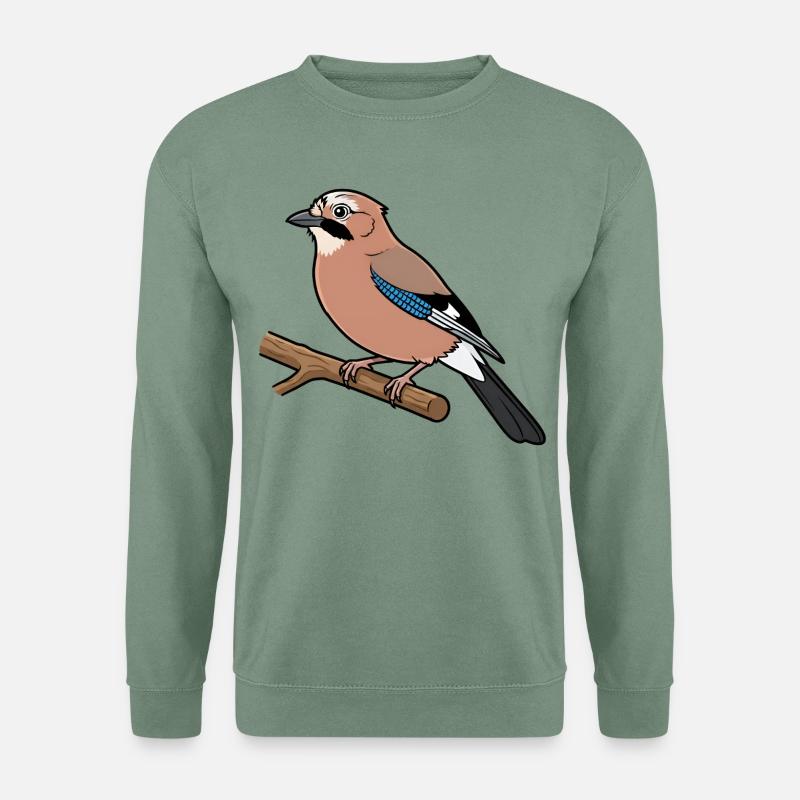 Eichelhäher - Unisex Pullover - Graugrün