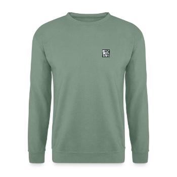 Asterix & Obelix Stickmotiv Miraculix - Unisex Pullover - Graugrün - Vorne