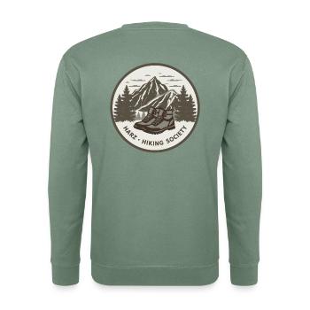 Harz Hiking Society - Unisex Pullover - Graugrün - Hinten