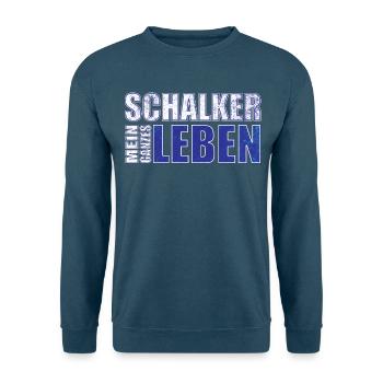 Schalker mein ganzes Leben - Unisex Pullover - Indigoblau - Vorne