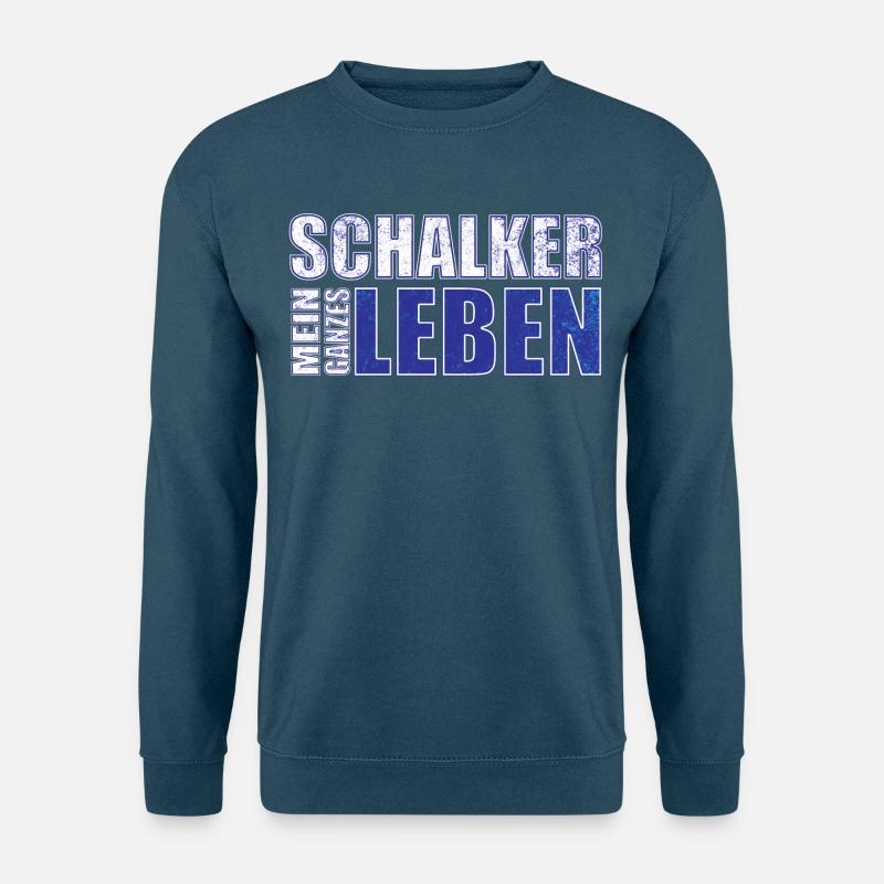 Schalker mein ganzes Leben - Unisex Pullover - Indigoblau