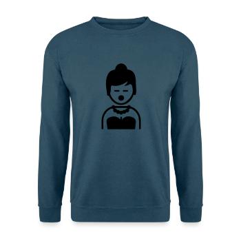 Sängerin - Unisex Pullover - Indigoblau - Vorne