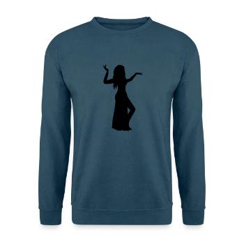 Bauchtanz - Unisex Pullover - Indigoblau - Vorne
